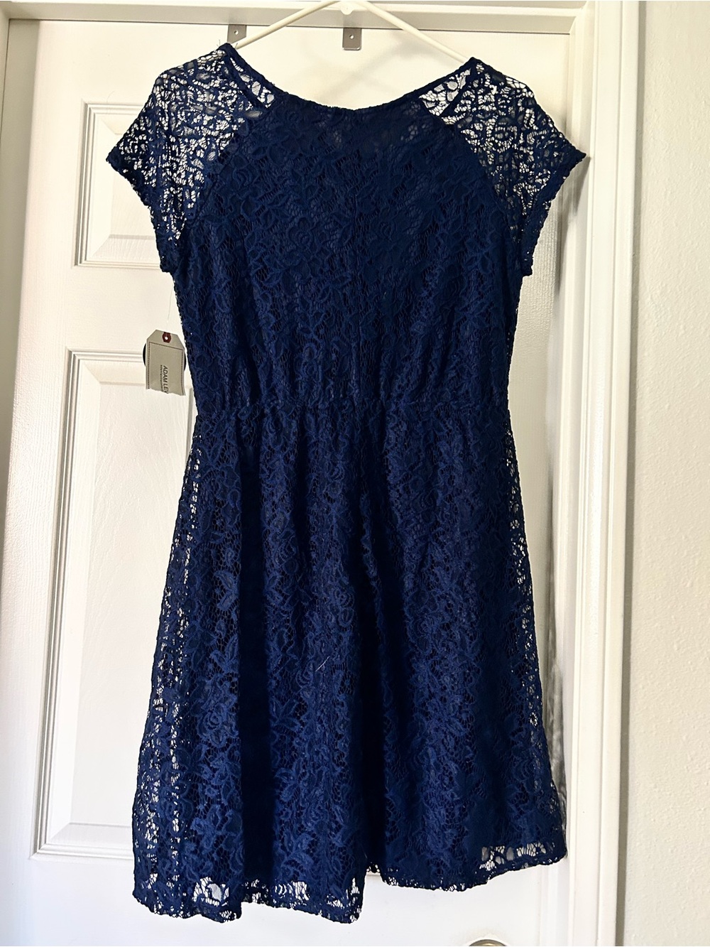 City Triangles Navy Lace Midi Dress - Picture 2 of 2